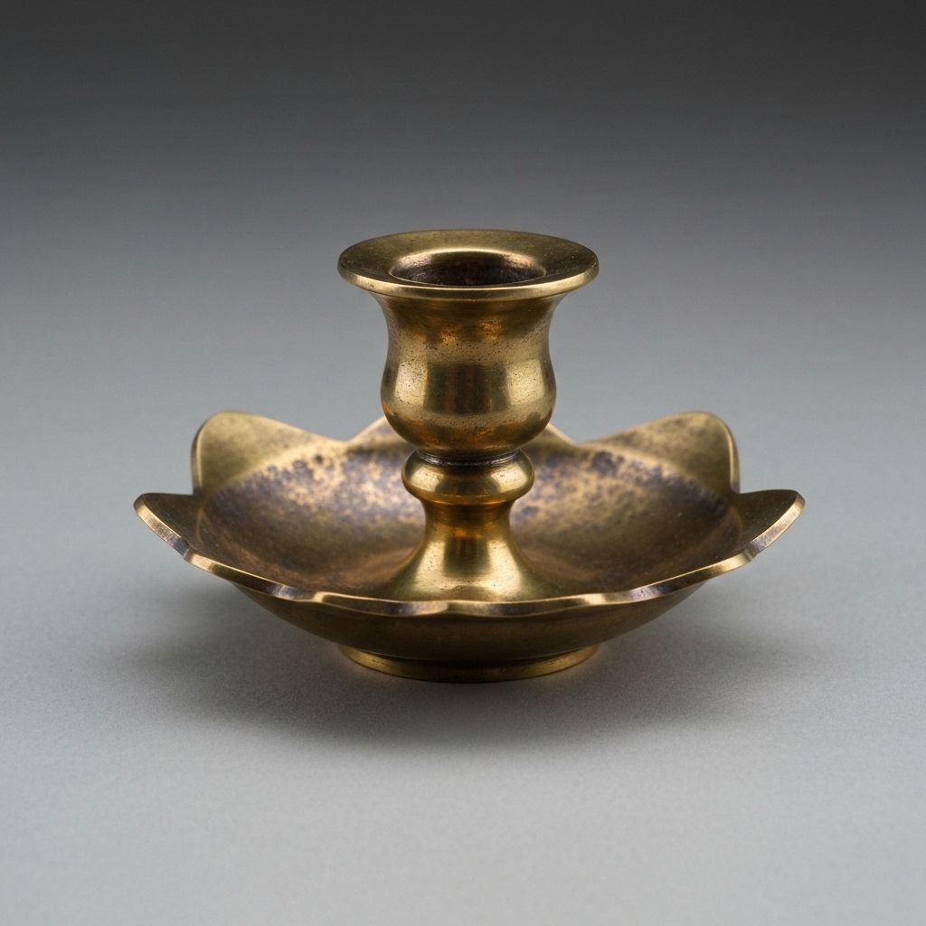 Hand-forged brass with intentional hammer marks. Each dent tells a story of the artisan's process.