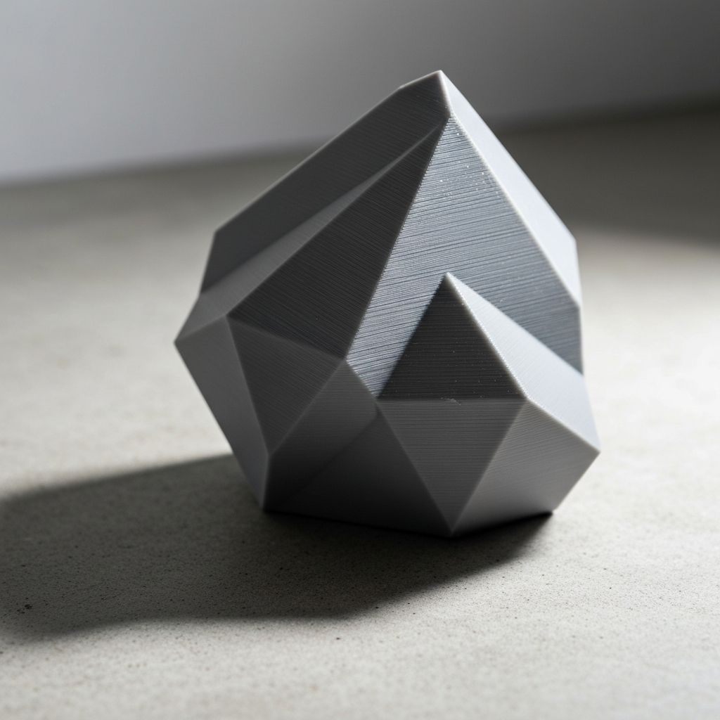 Hand-molded composite material with intentional surface variations. The synthetic blend creates unique textures that celebrate industrial craftsmanship.