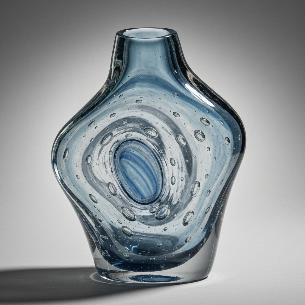 Trapped air bubbles create a constellation of imperfections. Each bubble is a moment frozen in time.